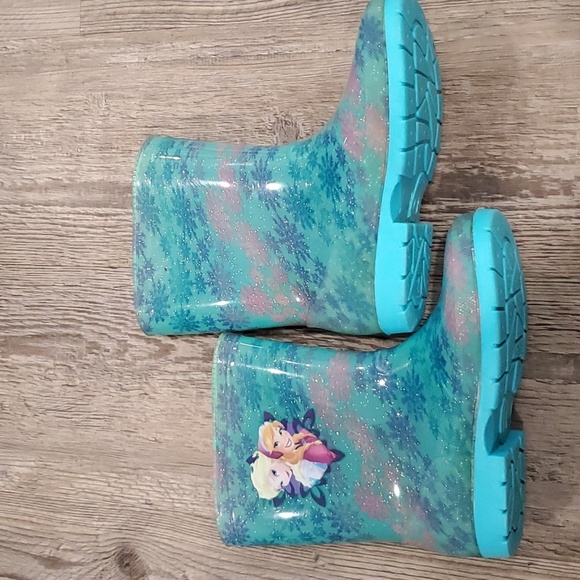 Disney Frozen Rainboots Size 2 - Picture 2 of 5